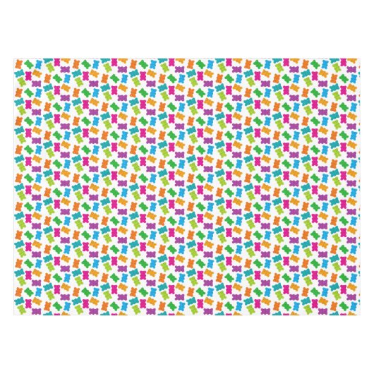 グミベア模様 テーブルクロス (正面(横))