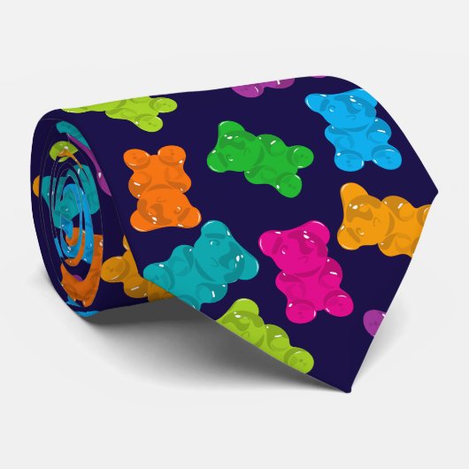 グミベア模様 ネクタイ (ロール)