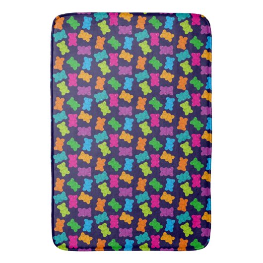 グミベア模様 バスマット (正面縦)