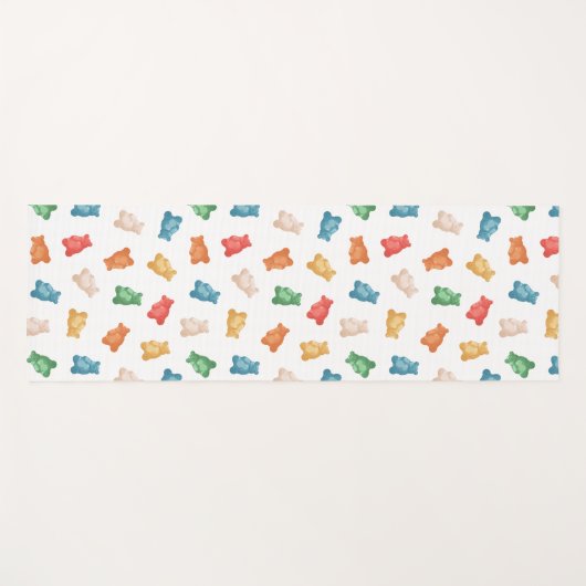 グミベア模様 ヨガマット (正面(横))