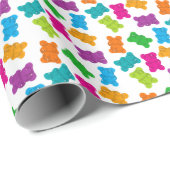 グミベア模様 ラッピングペーパー (ロールコーナー)