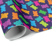 グミベア模様 ラッピングペーパー (ロールコーナー)