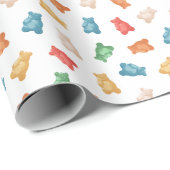 グミベア模様 ラッピングペーパー (ロールコーナー)