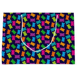 グミベア模様 ラージペーパーバッグ