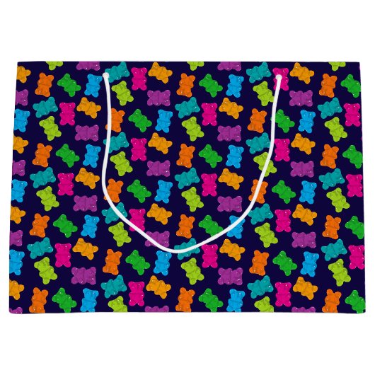 グミベア模様 ラージペーパーバッグ (正面)