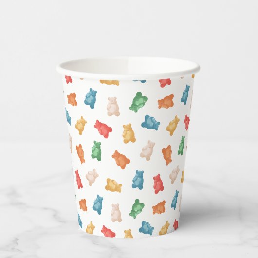 グミベア模様 紙コップ (左)