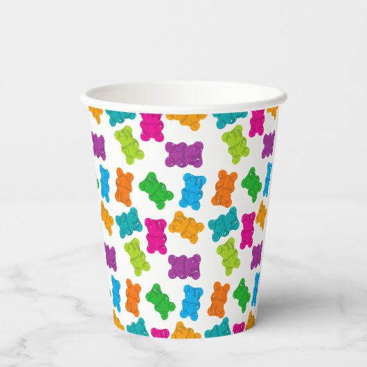 グミベア模様 紙コップ (裏面)