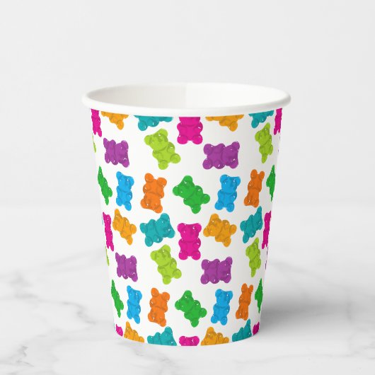 グミベア模様 紙コップ (左)