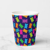 グミベア模様 紙コップ (裏面)