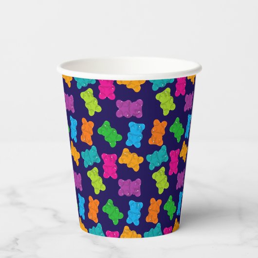 グミベア模様 紙コップ (裏面)