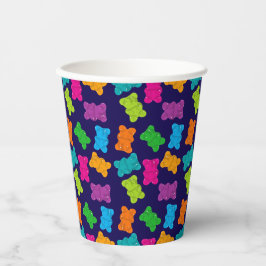 グミベア模様 紙コップ