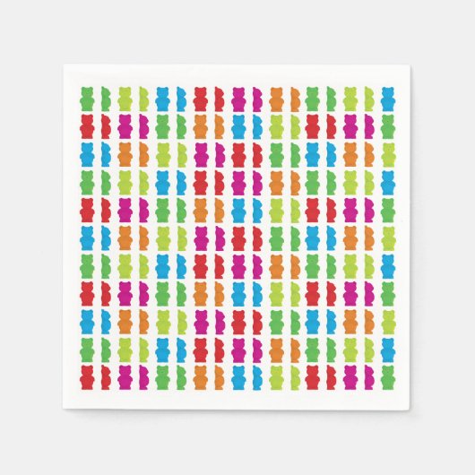 グミベア紙ナプキン スタンダードカクテルナプキン (正面)