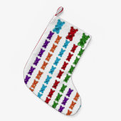 グミベア スモールクリスマスストッキング (正面 (吊り時))