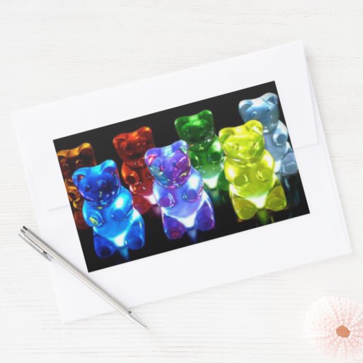 グミベア 長方形シール (封筒)