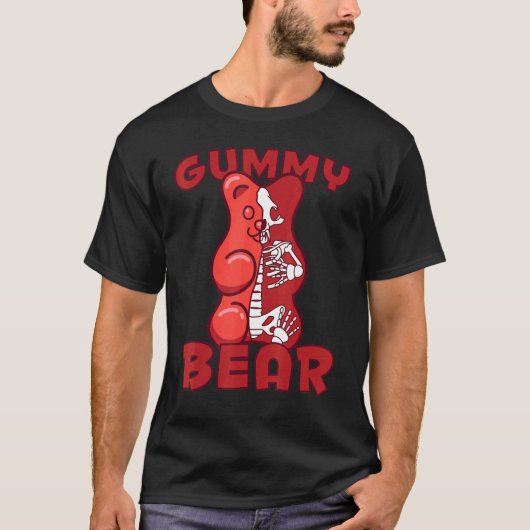 グミベアX線骨格 Tシャツ (正面)