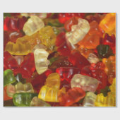 グミー・ベア・キャンディ ラッピングペーパー (フラット)