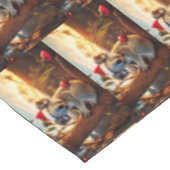 グムツリーに座るコアラ・サンタハット テーブルクロス (アングル)