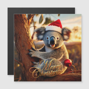 グムツリーに座るメリークリスマスコアラ