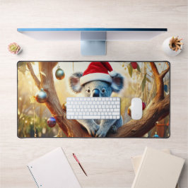 グムツリーに座るメリークリスマスコアラ デスクマット