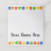 グムドロッ数々のク色キャンディホリデー プレイスカード (外部開封)