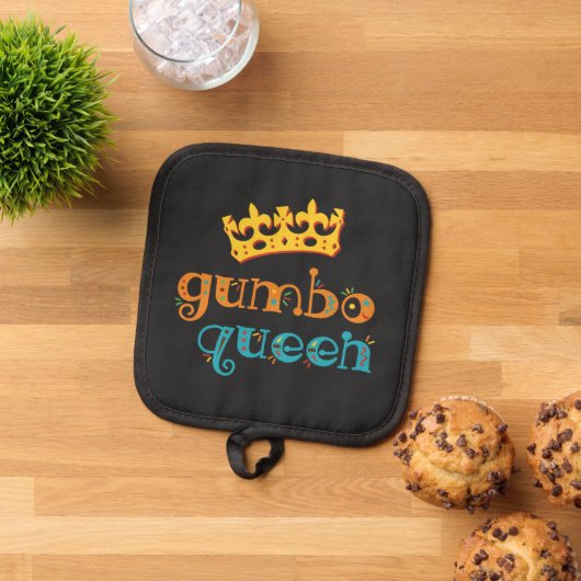 グムボクイーンルイジアナまたはクレオール調理師 鍋敷き (トップダウン)
