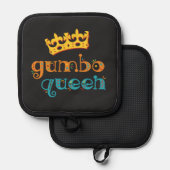 グムボクイーンルイジアナまたはクレオール調理師 鍋敷き (正面/裏面)