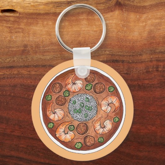 グムボスープルイジアナLAニューオーリンズNOLAフード キーホルダー (正面)