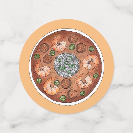 グムボスープルイジアナLAニューオーリンズNOLAフード コンフェッティ (ミディアム正面)