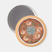 グムボスープルイジアナLAニューオーリンズNOLAフード マグネット (正面/裏面)