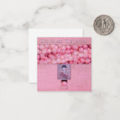 グムボールマシンハピネスディスペンサ ノートカード (正面/裏面インサイチュ)