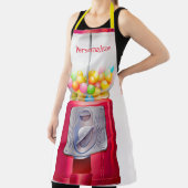 グムボールマシンバブルガムヴィンテージかわいい赤 エプロン (インサイチュ)