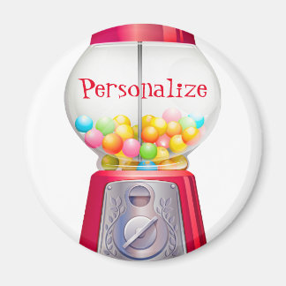 グムボールマシンバブルガムヴィンテージかわいい赤 マグネット