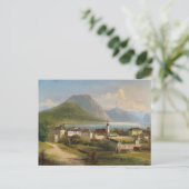 グムンデンの眺め | ヨハン・ウィルヘルム・ジャンコウスキー ポストカード (スタンド正面)