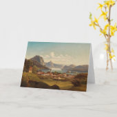 グムンデンミットシュロスポート | ヨハン・ウィルヘルム・ジャンコウスキー カード (黄色い花)