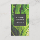 グモダンエレガントリー葉栄養士 名刺 (正面)