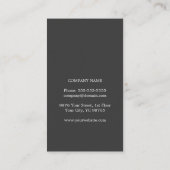 グモダンエレガントリー葉栄養士 名刺 (裏面)