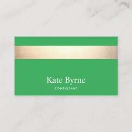 グモダンリースタイリッシュンプロフェッショナル金ゴールドストライプ 名刺