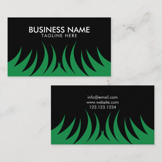 グモダンリーングラスカット用芝生気にサービス 名刺 (正面/裏面)