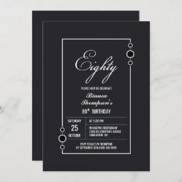 グモダンレイ80誕生日 招待状