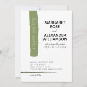 グモダンロミニマルンストライプ結婚式招待状 招待状 (正面)