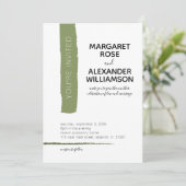 グモダンロミニマルンストライプ結婚式招待状 招待状 (スタンド正面)