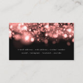 グラきらめくムバラ金ゴールド灯メイクアップ&ヘア 名刺 (裏面)