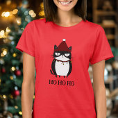 グライおもしろいチー猫のキャットマスユーモアのクリスマス Tシャツ