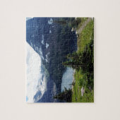 グライカーナショナルパークヒドゥンレイクオーバービュー ジグソーパズル (縦)