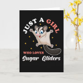 グライダーかわいい動物 カード (黄色い花)