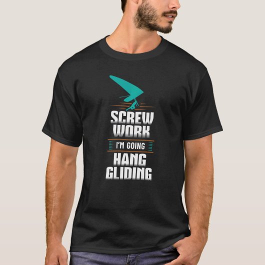 グライダーに行くスクリュつるー作業 Tシャツ (正面)