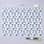 グライダーハート – 青と灰色 薄葉紙 (クラフト)