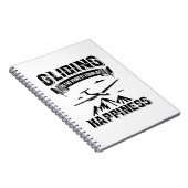 グライダーパイロット | Thermals Glidersグライドギフトアイディア ノートブック (右側)