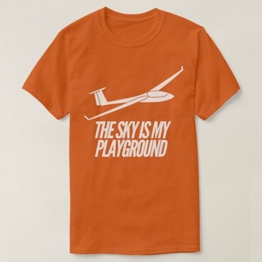 グライダー滑空おもしろいTシャツギフトTShirt Tシャツ (デザイン正面)