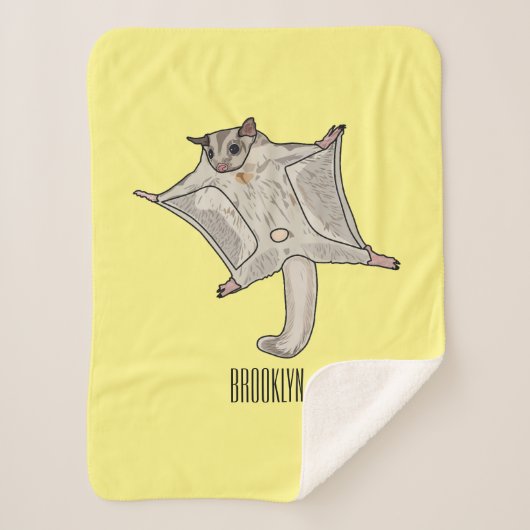 グライダー漫画イラストレーション シェルパブランケット (正面)